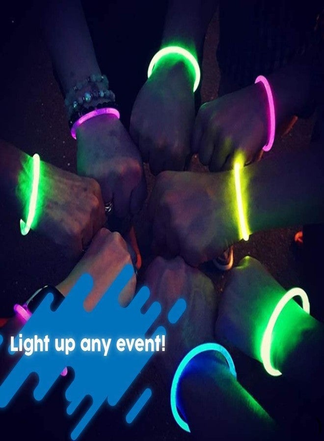 Atpata Funky Glow Sticks Band Bracelets-100Pcs Pack Bulk Glowing Stiks Bands Radium Tubes - Image 4